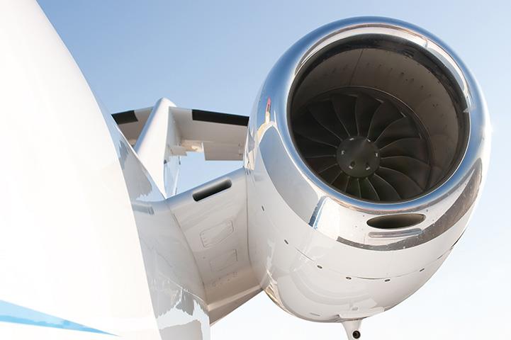 cessna citation jet engine closeup